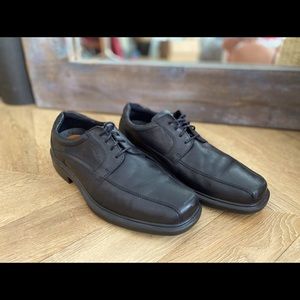 Ecco Helsinki Toe Tie Oxford Leather Dress Comfort Shoes Size 12 Men's Black